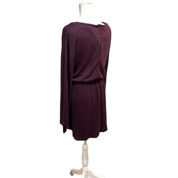 BAR III Purple Long Sleeve Sweater Dress with Elastic Waist - Picture 7 of 11